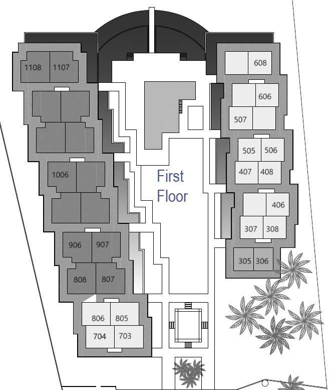 first floor with numbers