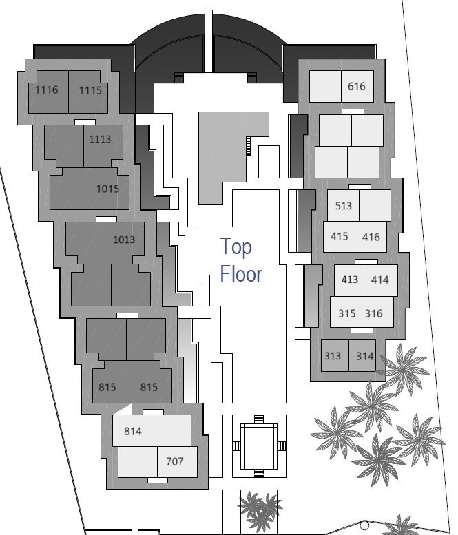 top floor with numbers