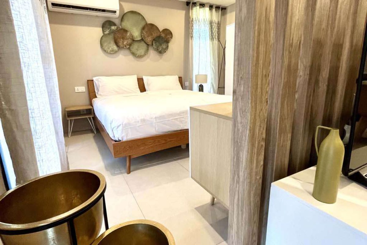 Classy studio - sleeping area